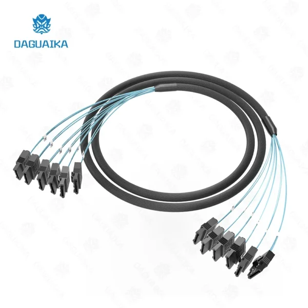 4/6/8 pcs/set Sata To Sata Cable 6 Ports/Set Date Cable Sata 7 Pin To Sata 7 Pin Sas Cable 6Gbps HDD Splitter Cable For Server - Image 3