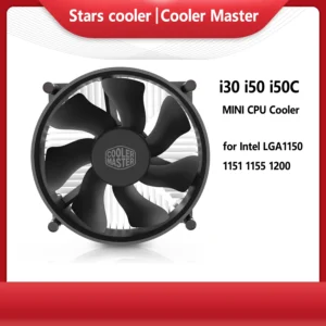 Cooler Master i30 i50 i50C MINI CPU Cooler for Intel LGA1150 1151 1155 1200 for AIO and M-ATX 95mm Quiet Fan Cooler