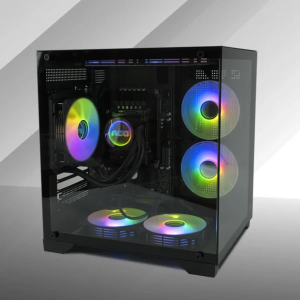 MANMU PC Case Sea View Room Gaming Computer Desktop M-ATX Motherboard 240 Double-Sided Tempered Glass PC Gamer Cabinet - Image 3