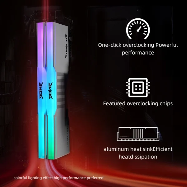 GMOG DDR4 Memoria RAM Desktop RGB Gaming RAM XMP Overclocking 8GB 16GB 3200MHz 3600MHz 288-Pin 1.1V Lifetime Warranty - Image 4
