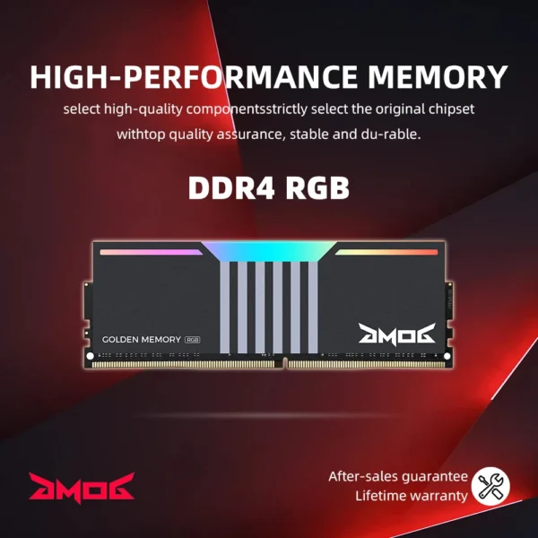 GMOG DDR4 Memoria RAM Desktop RGB Gaming RAM XMP Overclocking 8GB 16GB 3200MHz 3600MHz 288-Pin 1.1V Lifetime Warranty - Image 5