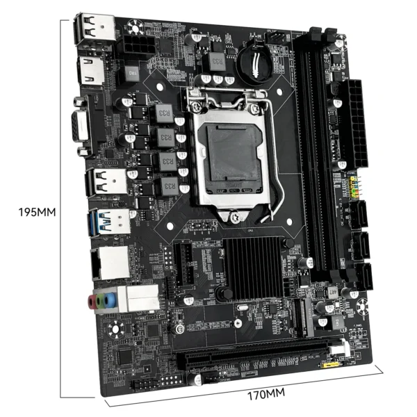 MACHINIST H110 Motherboard Supports LGA 1151 Intel Core CPU DDR4 RAM And M.2 NVME SDD VGA HDMI - Image 2