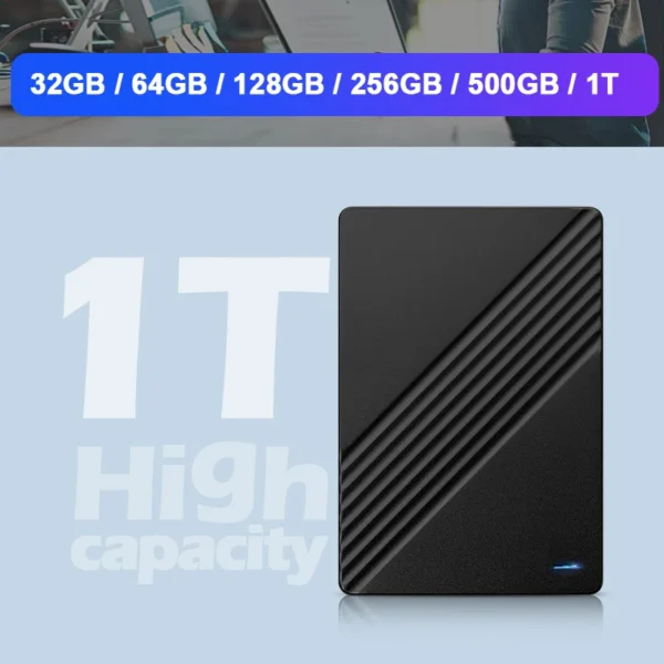 Portable External HD 1TB External Hard Drive HDD 500GB 250GB Memory USB 3.0 High Speed Flash Drive For Laptop PC MacBook PS4 PS5 - Image 3