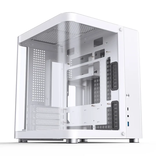 JONSBO TK-1 V2.0 mini desktop chassis Hyperbolic Sea View Room MATX Case Aluminum Alloy Case/240 Water cooling/ATX Power Supply - Image 5