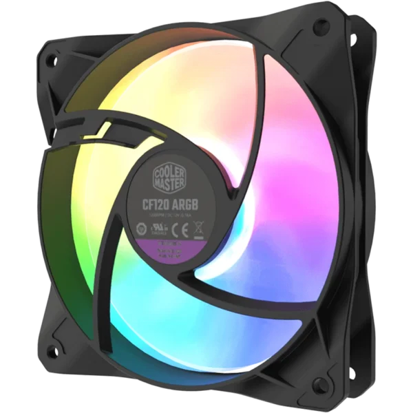 Cooler Master CF120 120mm Case Fan Addressable 5V/3PIN ARGB CPU Cooler Fan Quiet Water Cooling Replace Fan - Image 5