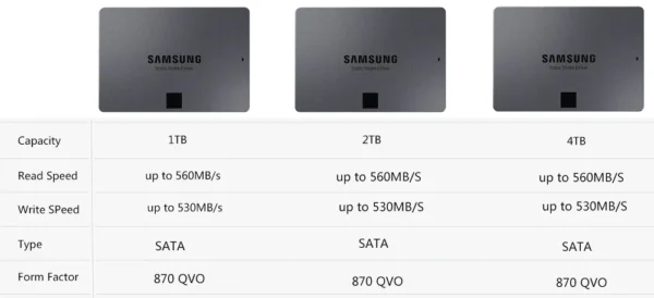 SAMSUNG SSD 500GB 870 EVO QVO 250G Internal Solid State Disk 1T 2T 4T HDD Hard Drive 860 PRO SATA 3 2.5 for Laptop HDD Computer - Image 4